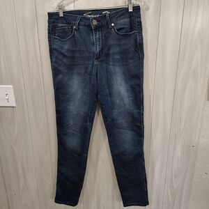 Seven 7 High Rise Skinny Jeans Stretch Straight Leg Size 12